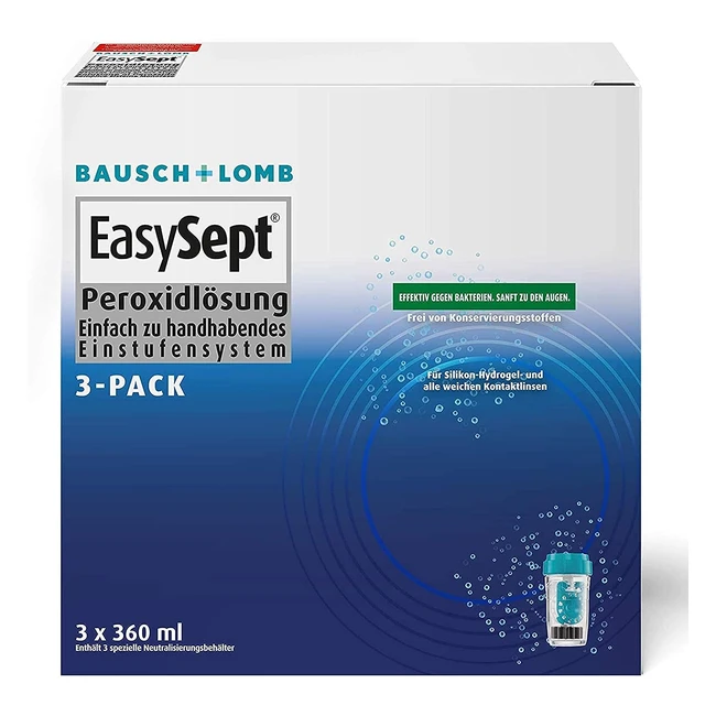 Bausch Lomb EasySept 3er Pack Pflegelsung fr weiche Kontaktlinsen 3 x 360 ml
