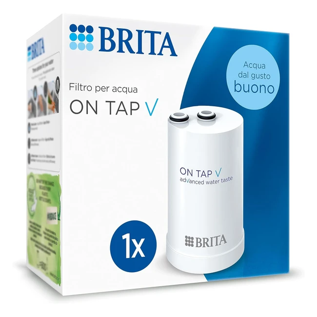 Filtro de Agua Brita On Tap V - 4 Meses de Duración - Sabor Mejorado - Reduce Metales y Sustancias