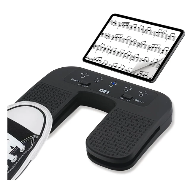 Pedale Bluetooth Tavsou Page Turner per Tablet Smartphone Ricaricabile Silenzios