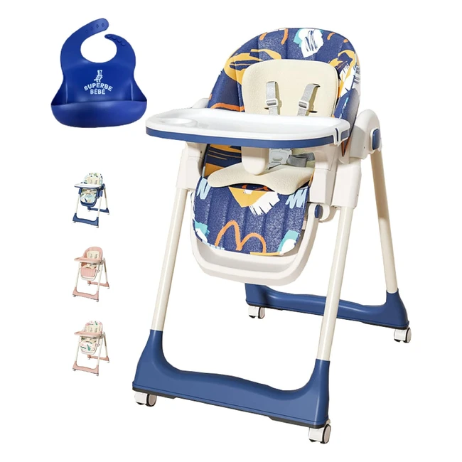 Seggiolone Pappa Pieghevole per Bambini - Marca XYZ Ref.123 - Comodo e Regolabile