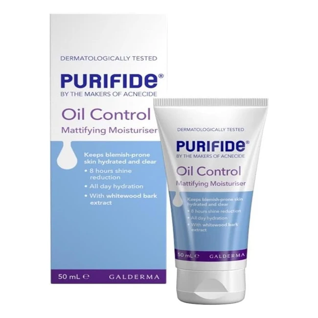 Acnecide Purifide Oil Control Mattifying Moisturiser 50g - 8 Hour Shine Control