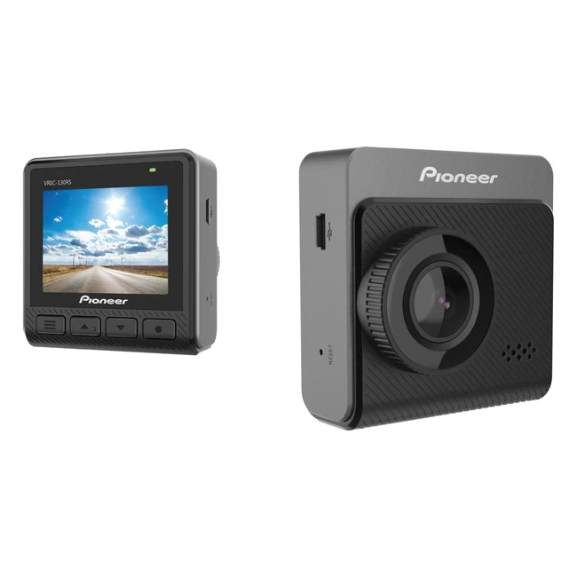 Pioneer VREC130RS Dashcam Full HD 1080p 132 Weitwinkel 2 Display Mikrofon
