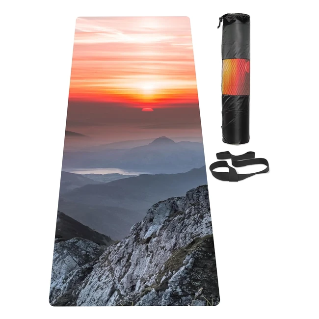 Esterilla de Yoga TPE Antideslizante - Laier 6mm - Yoga Pilates - 183cm