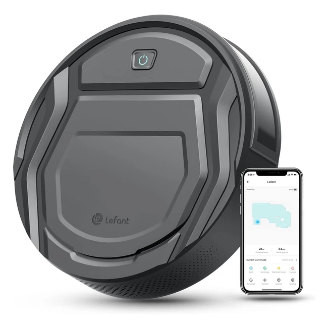 lefant 210PG Saugroboter mit 2200PA Leistung - Kompatibel mit Alexa und Appsteue