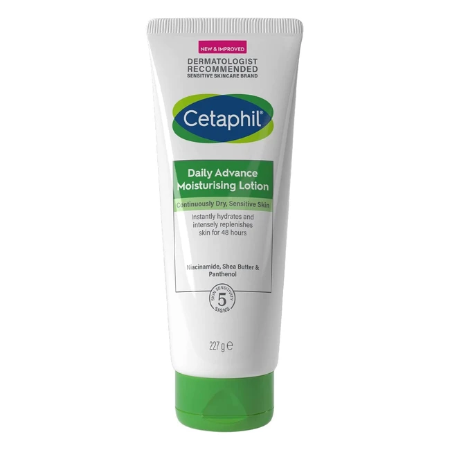 Cetaphil Body Moisturiser 227g  Daily Advance Lotion for Dry Skin  Shea Butter