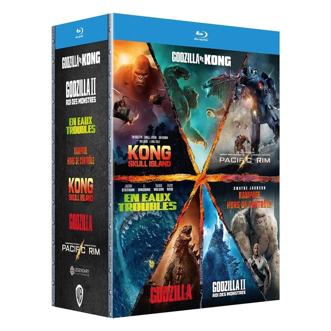 Godzilla vs Kong le roi des monstres en eaux troubles - Pacific Rim Blu-ray