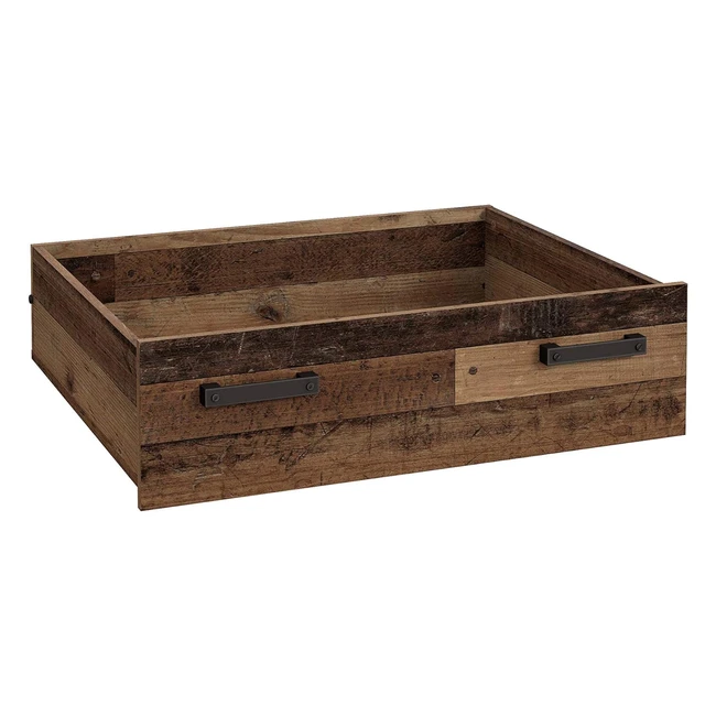 Fort Clif Holzverbundschublade Vintage Betonoptik Dunkelgrau 674 x 841 x 24 cm