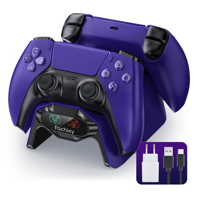 Fachixy 2024 Nuovo Caricatore Joystick PS5 2H Rapido Base Ricarica PS5