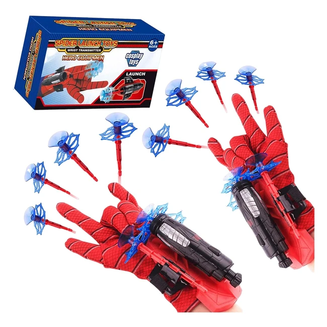 Spider Shooter Kids Toy Set - Aofentop Web Shooters with Suction Disk Bullets