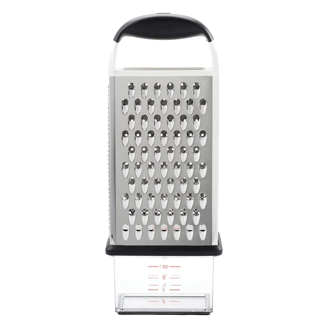 OXO Good Grips Box Grater - Stainless Steel - Coarse Medium Fine Grating Surfa