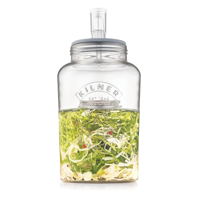 Kilner 5L Fermentation Set  Glass Jar Air Lock Recipe Book  Fermentation P