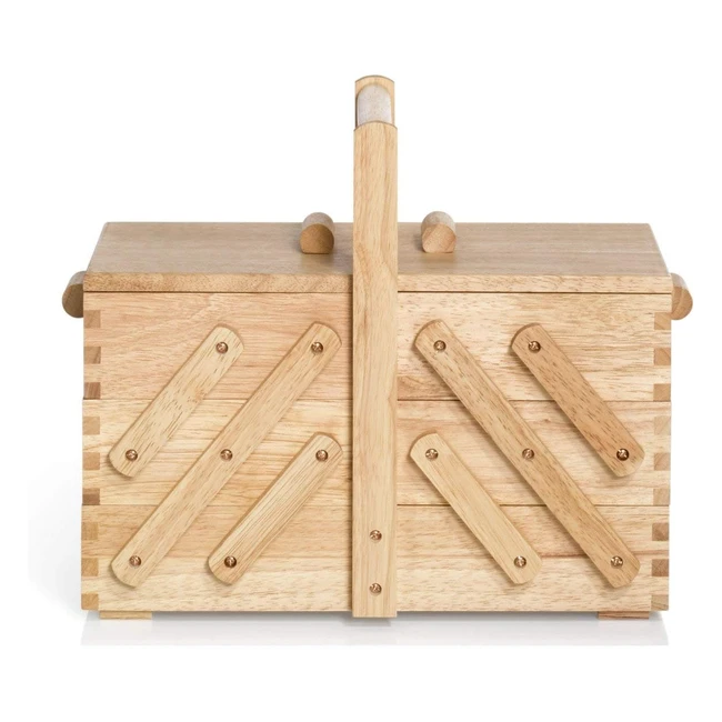 Caja Costura Prym 612546 Madera Claro | Organizador Costura Ligero