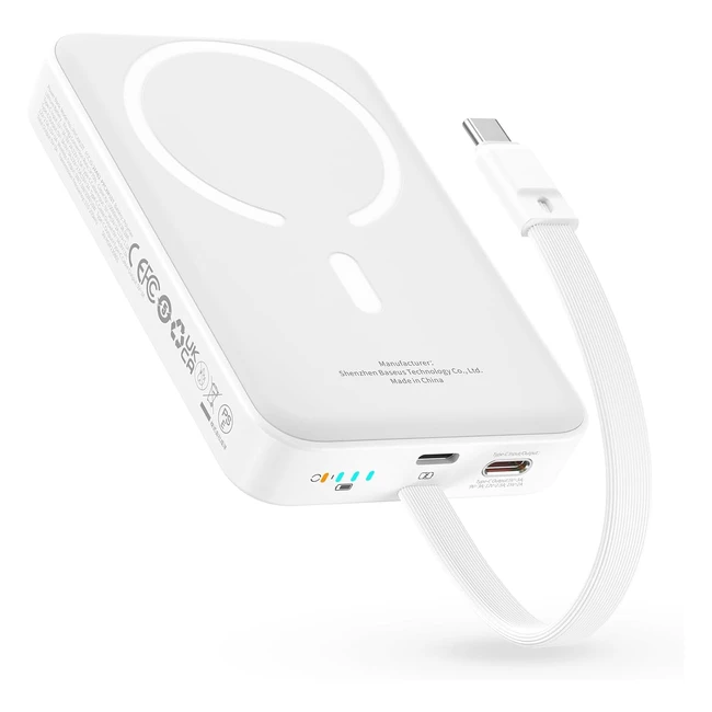 Baseus Batterie Externe Magsafe PD 30W 10000mAh Blanc