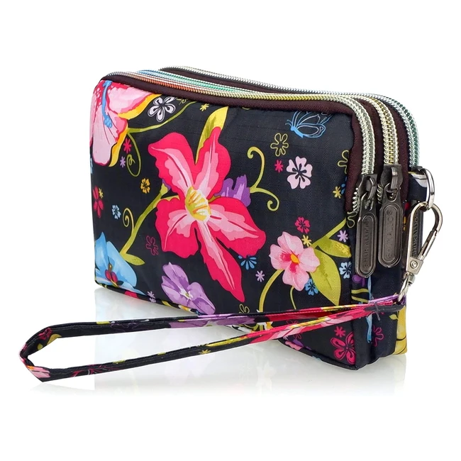 Bolso Embrague Mujer Conisy Flores Gran Capacidad - Ref 123456