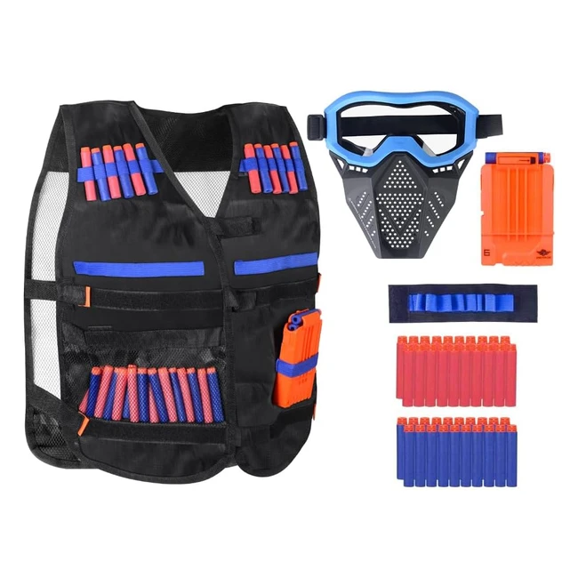 Gilet tactique enfants pour Nerf Guns N-Strike Elite - 44pcs