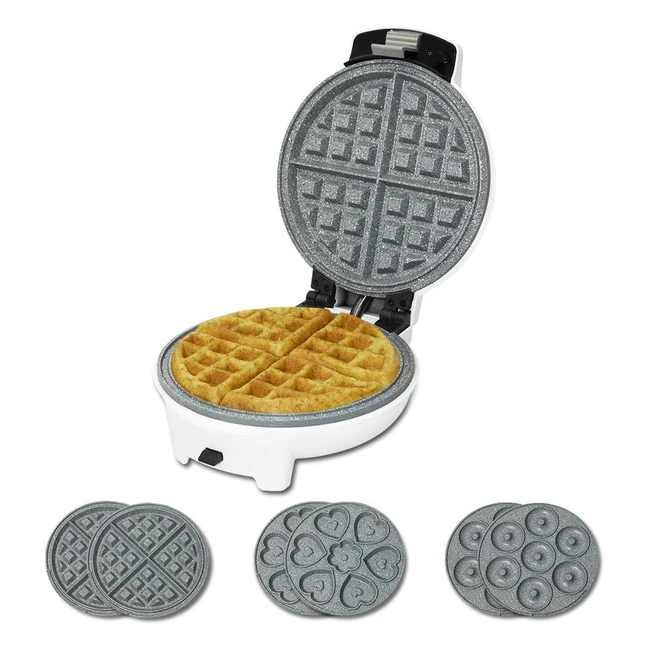 Cecotec Waffeleisen Fun Gofrestonerockstone 3-in-1 700W antihaftbeschichtet 3
