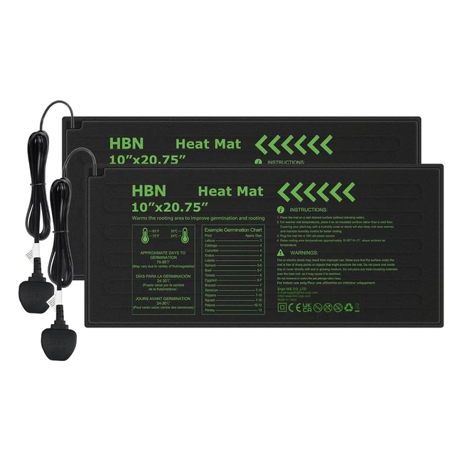 Durable Seedling Heat Mat - Waterproof Hydroponic Heating Pad - Ideal for Winter