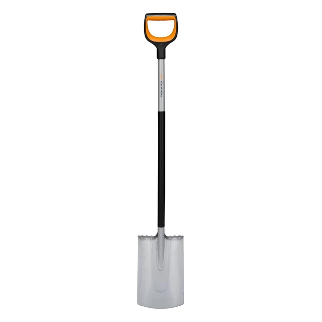 Fiskars Gartenspaten Xact 1066730 - Rund 120 cm Borstahl SchwarzOrange