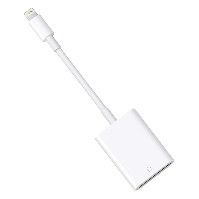 Apple MFi Certified iPhone SD Card Reader Lightning to SD Card Camera Reader for