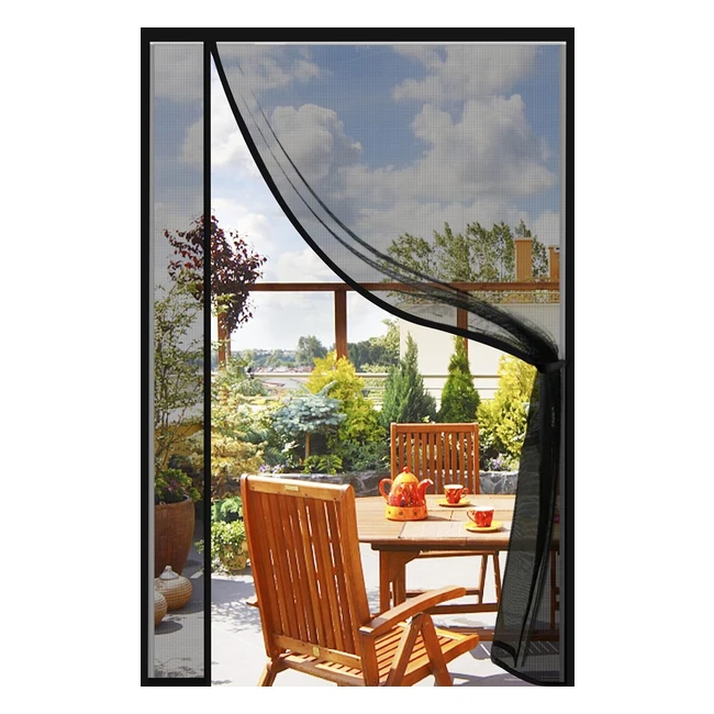 Mosquitera Puerta Magnética 80x200cm Uñas de Gato Seguras - Diker