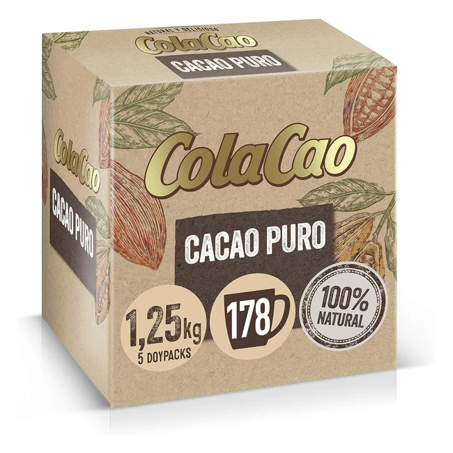 Colacao adultos puro 100 cacao natural sin aditivos 125kgs