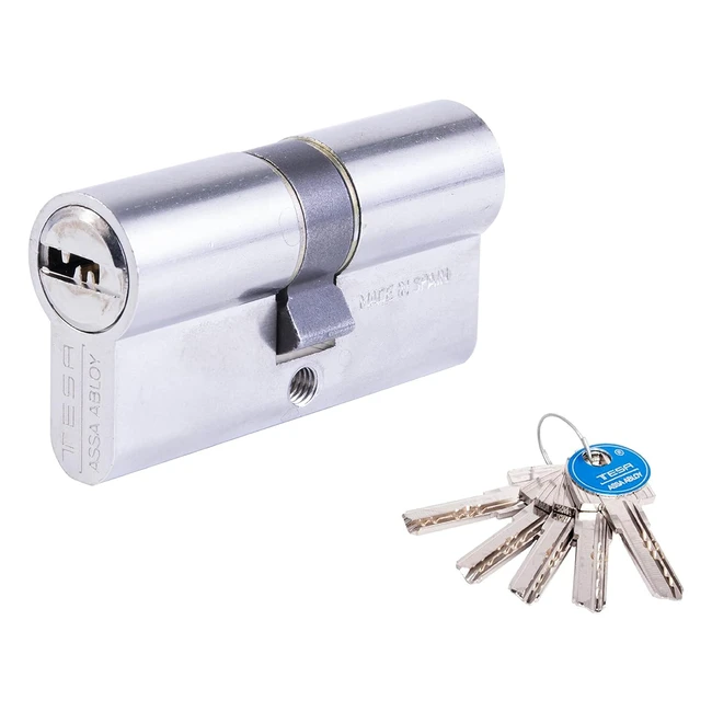 Cilindro de Seguridad TESA Assa Abloy M6503050N T60 30x50mm - Leva Corta - Niquelado
