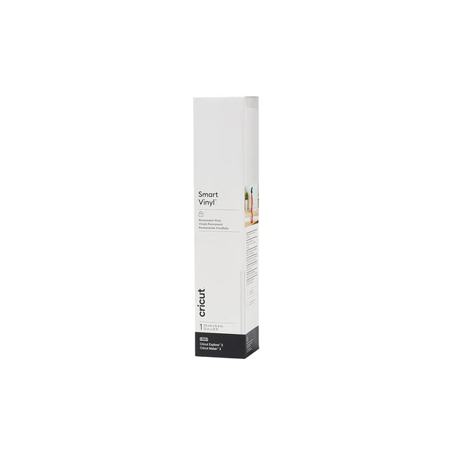 Vinyle intelligent permanent Cricut 33cm x 64m blanc polychlorure 64m 21ft set d