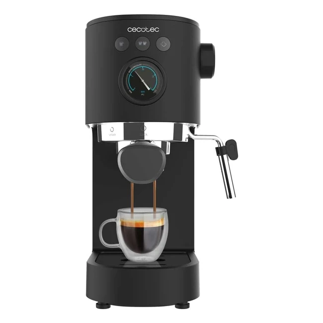 Cecotec Espressomaschine Cafelizzia Fast Pro 1350 W - 20 Bars - Thermoblock - ForceAroma - Dampfdüse - Tassenwärmer