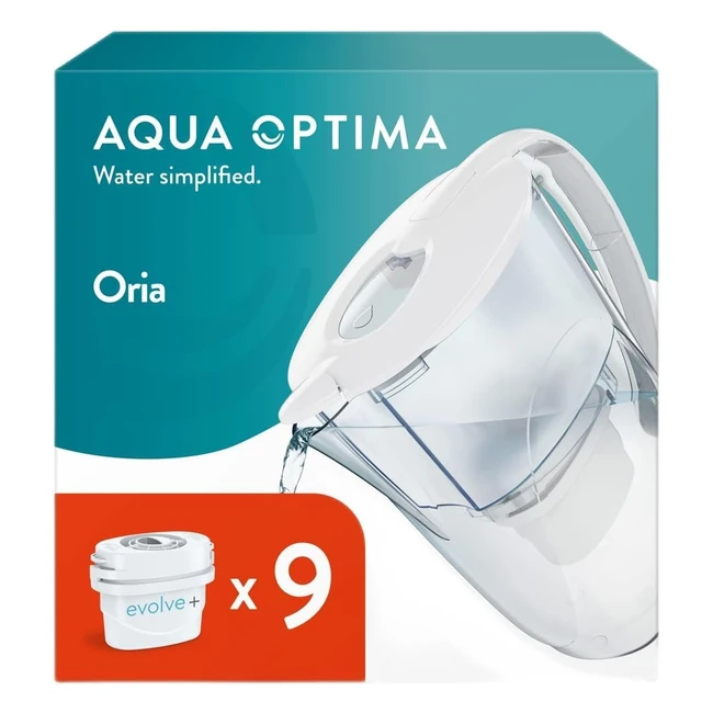 Caraffa filtro acqua Aqua Optima Oria 9 cartucce filtro 30 giorni capacit 28