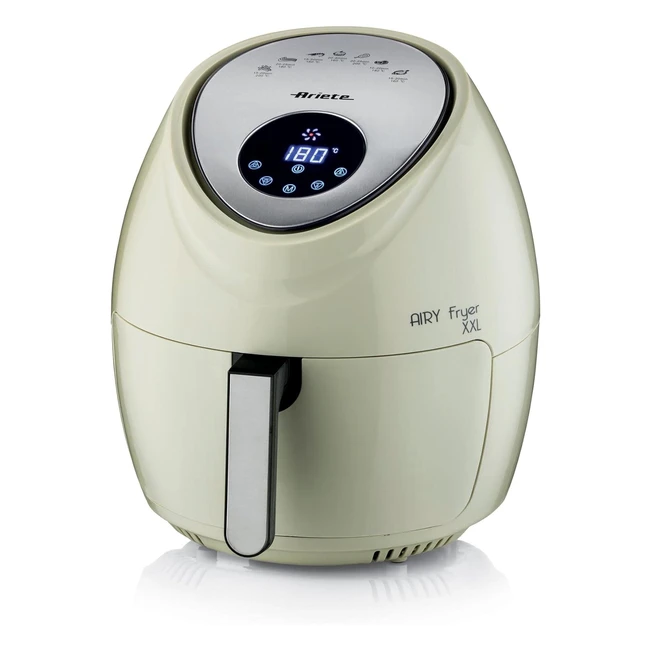Ariete Airy Fryer XXL 4618 Heiluftfritteuse 7 Liter 60-Minuten-Timer LCD und T