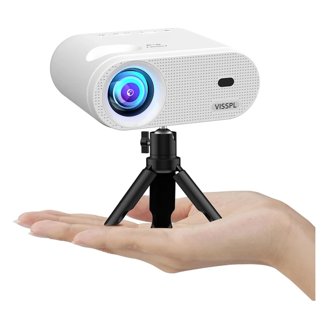 Mini Projecteur Visspl 12000lux Full HD 1080p Zoom 50 Correction Keystone