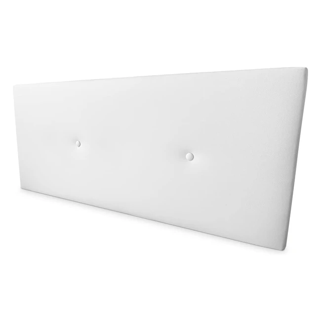Cabecero Somnia Descanso Polipiel Premium Acolchado Miami 90x60cm Blanco