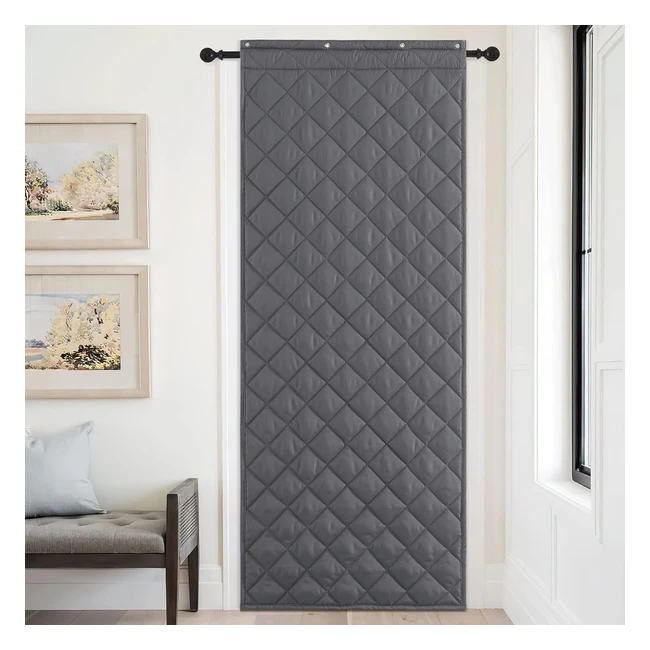 Pony Dance Rideau Thermique Isolant Anti Froid 90x200cm Gris - Protection Contre le Froid