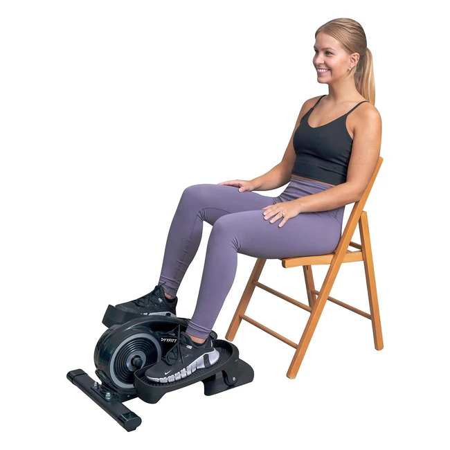yyfitt Under Desk Elliptical Machine Pedal Exerciser - Large Display, Adjustable Resistance, Home Office Workout