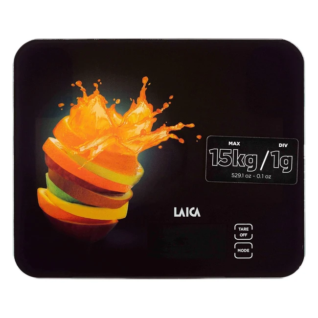 Bilancia da cucina elettronica Laica KS5015 touch sensor 15 kg vetro temperato