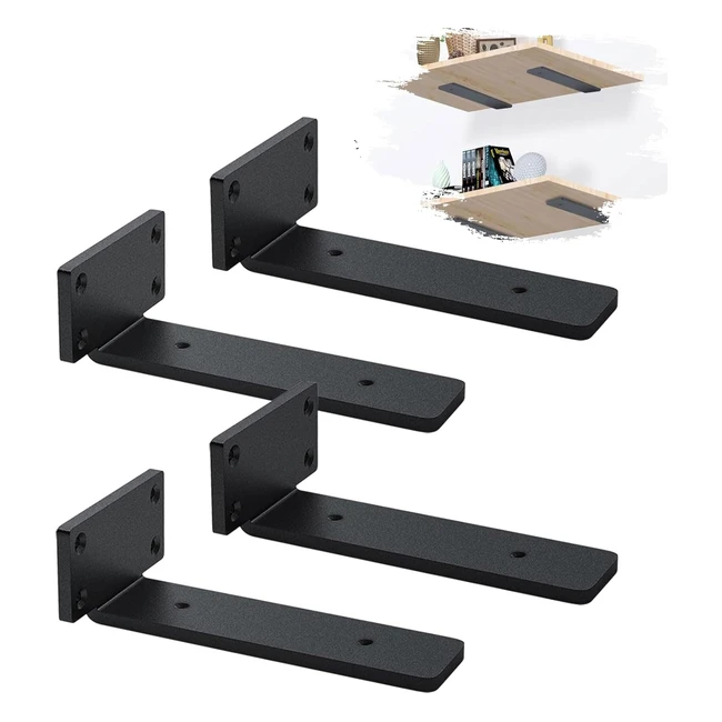 Staffe Reggimensola MLOQI 4 Pezzi L 20 cm - Resistente Acciaio - Capacita di Pes