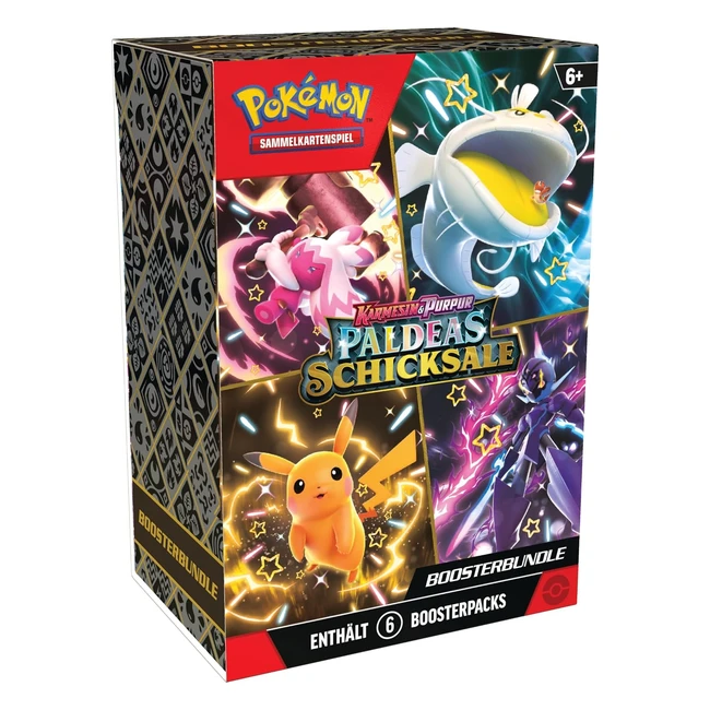 Pokemon Jeu de Cartes Collectionner Boosters Karmesin Pourpre Destinees de Paldeas 6 Boosters