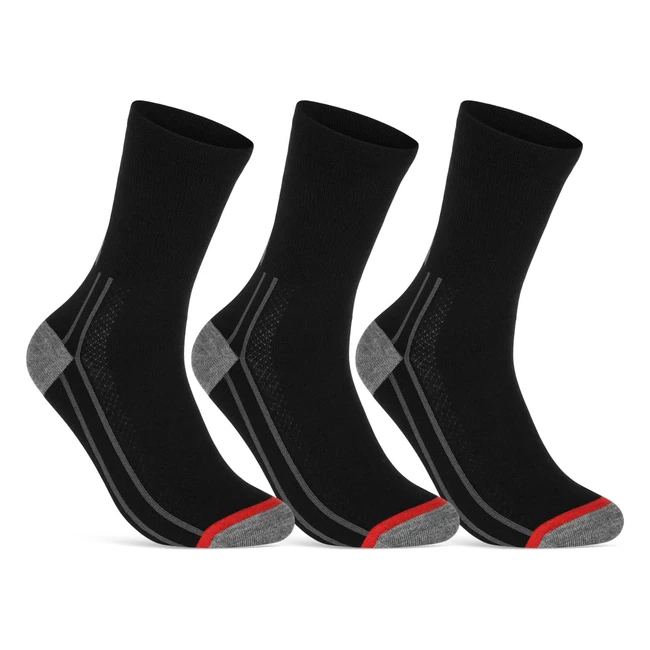 Chaussettes Cyclisme Coolmax 3 Paires - Sockenkauf24 - Réf. 3942