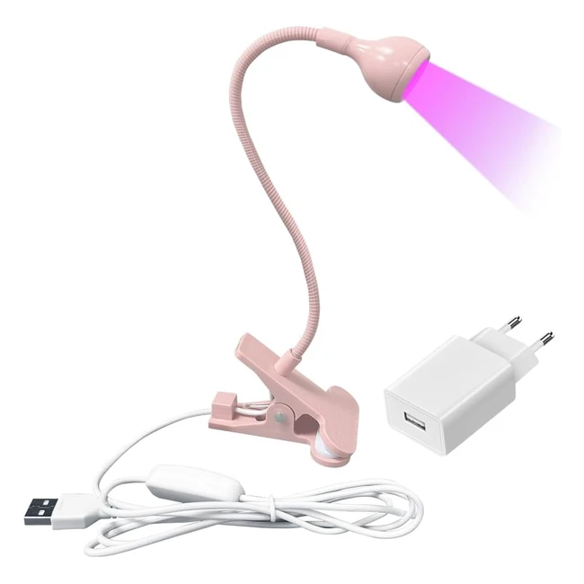 Lampe UV 5W pour ongles gel - Pose capsules amricaine - Rf AS-123456789 - D