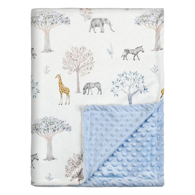 Soarwg Kids Baby Blanket Newborn Gifts Soft Plush Blankets 75x100cm Giraffe Elep