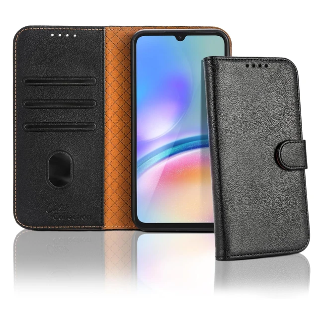 Samsung A15 Leather Folio Flip Case | RFID Blocking Wallet | Card Slots | Shockproof Kickstand