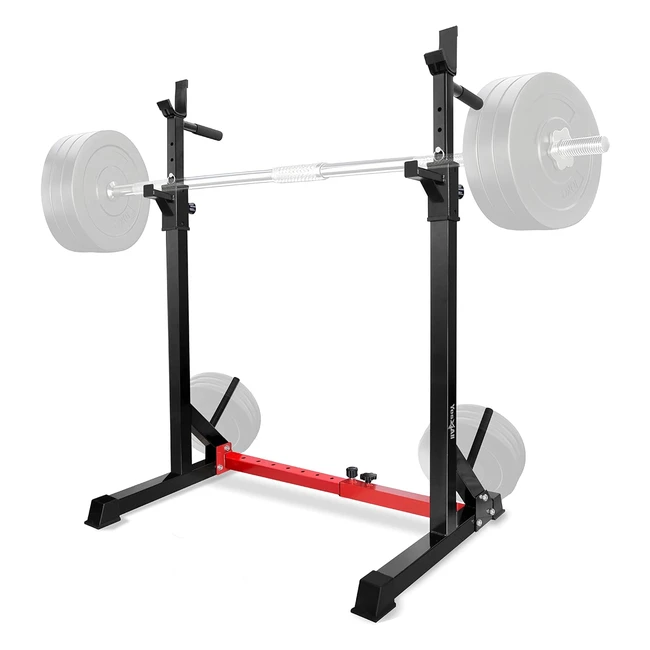 Yes4All Premium Squat Rack Stand - Regolabile 270 kg Multifunzione