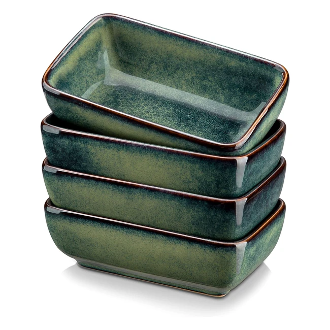 Vancasso Star Juego de 4 Cuencos Rectangulares para Salsas - 4 Piezas