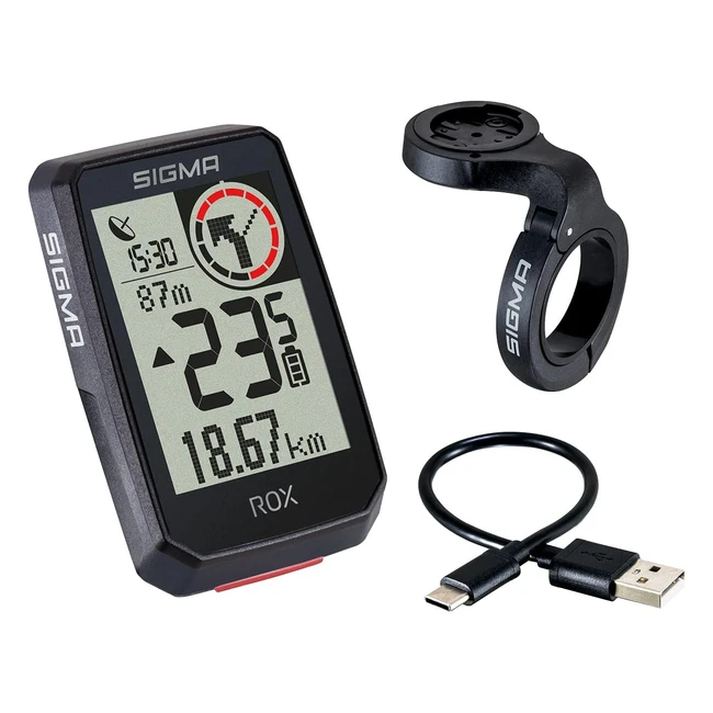 Compteur GPS Sigma ROX 20 - 14 fonctions - Montage sur le dessus - Funnel