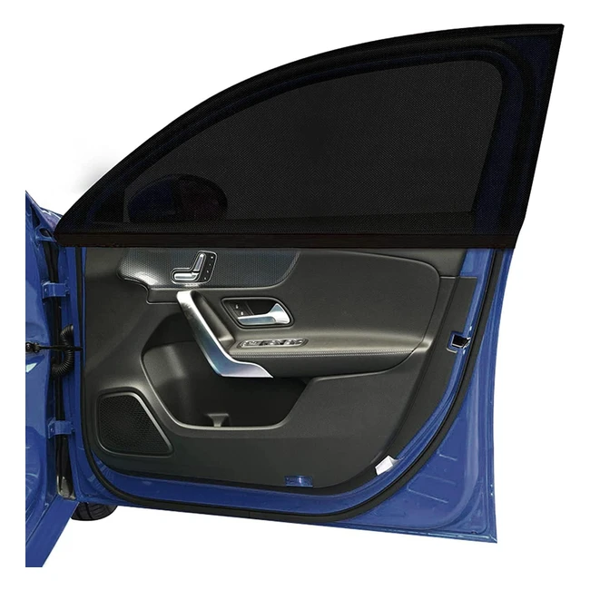 2 Pack Car Window Shades SZHTFX Sun Shade UV Protection Anti Mosquito Universal 