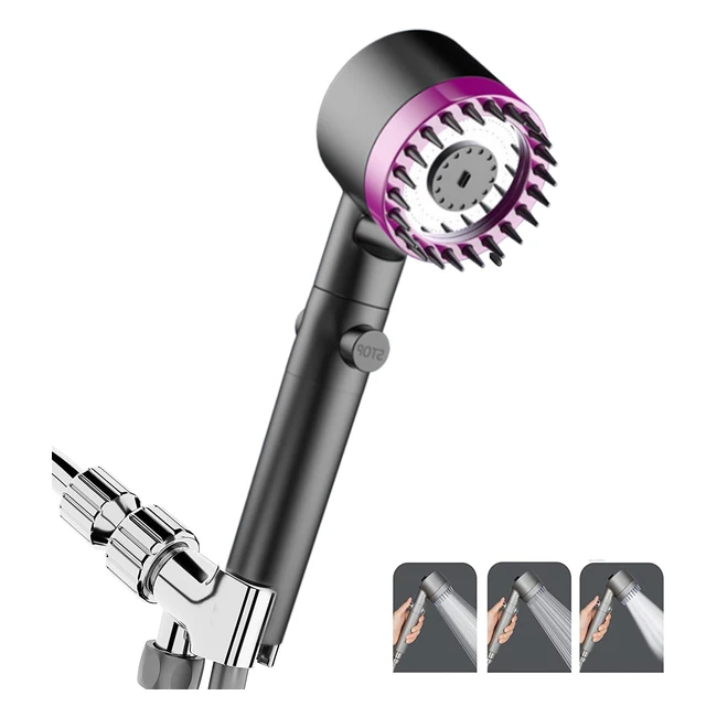 Soffione Doccia Alta Pressione Jinyomfly con 4 Modalit Massaggiante - Filtro A