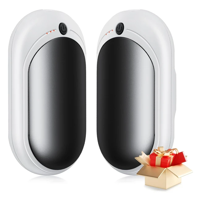 Babacom Hand Warmers Rechargeable 2 Pack x 3000mAh 20Hrs Long Heating 3 Levels H