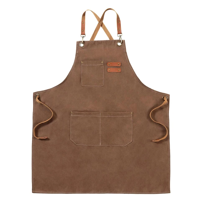 Delantal de lona ajustable para chef con 3 bolsillos - FunChaos