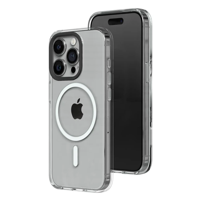 Coque Rhinoshield Clear Magsafe iPhone 15 Pro Max - Force Magnétique Supérieure Haute Transparence