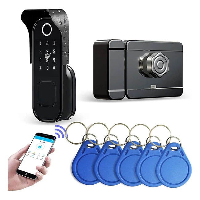 Serrure Intelligente tanche Wolf Guard TT01 5 en 1 - Noir